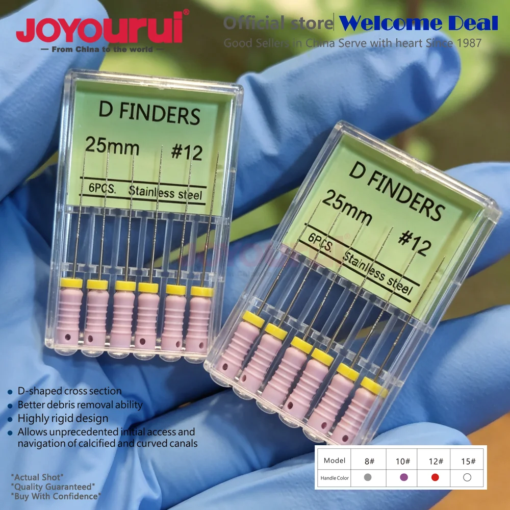 Dental D FINDER files 8# 10# 15# 12# Files Dredge Calcified Root Canals Endodontic Treatment Root Canal Cleaning Endo Instrument
