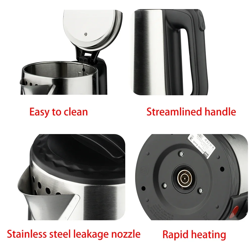 Электрический чайник 2,3 л, кухонная техника из нержавеющей стали, умный чайник, чайник со свистком, самовар, чай, кофе, термопот, зажигалка, триммер