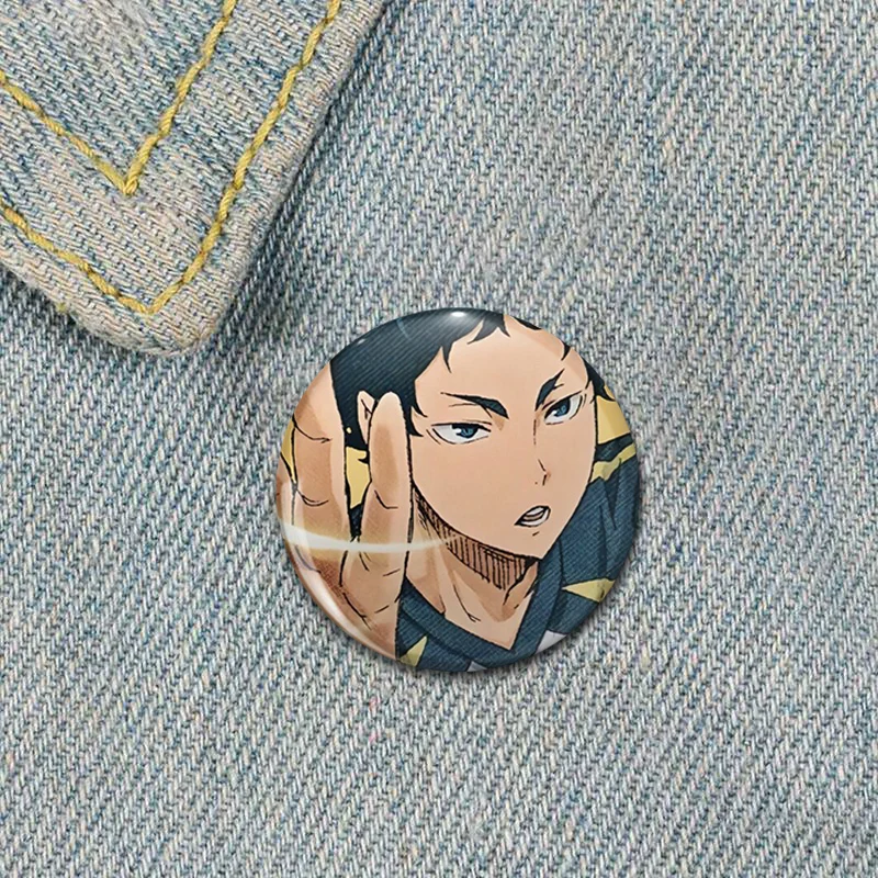 Cartoon Shoyo Hinata Pins Anime Haikyuu!! Odznaka Manga Figurki Ikony Przypinka Plecak Odzież Dekoracja Broszki Do Torby DIY Prezenty