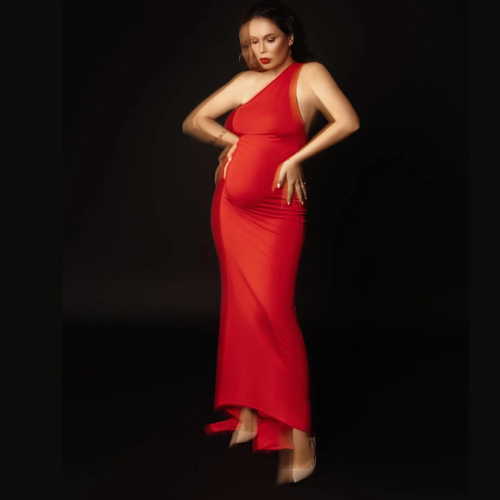 Maternity Dresses For Baby Showers Elegant Slim Fit Sleeveless Dress Photo Shoot Photography Dress For Women Pregnant Women