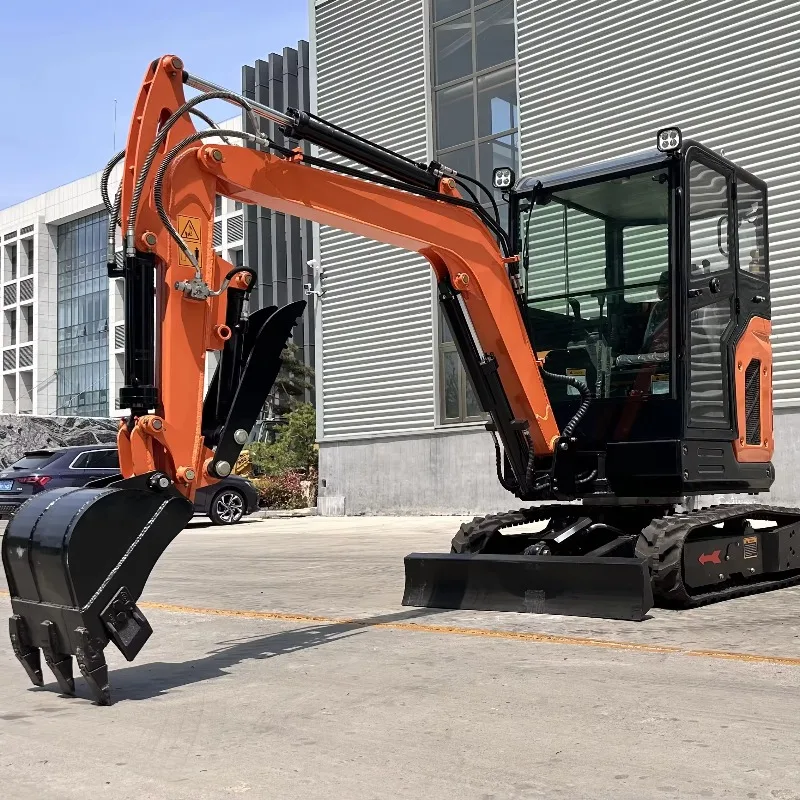 All-purpose Mini Crawler Excavator 2 Ton Gas & Diesel Engine for Gardening Farming Construction Site Work