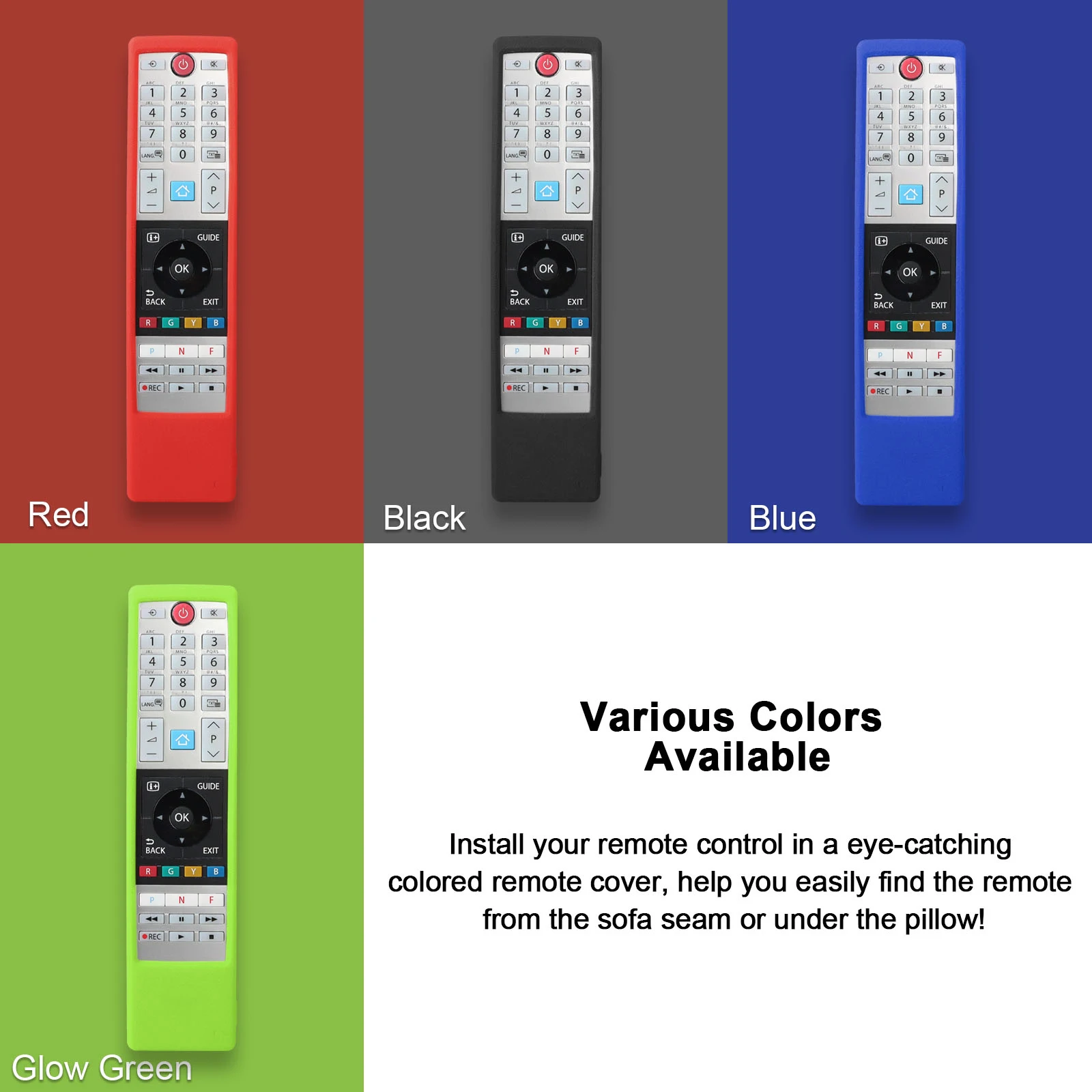 Силиконовый чехол с пультом дистанционного управления для Toshiba Home Smart TV CT-8541 CT-8533 CT-8528 75U68 65U68 65U58 Защитный противоскользящий чехол