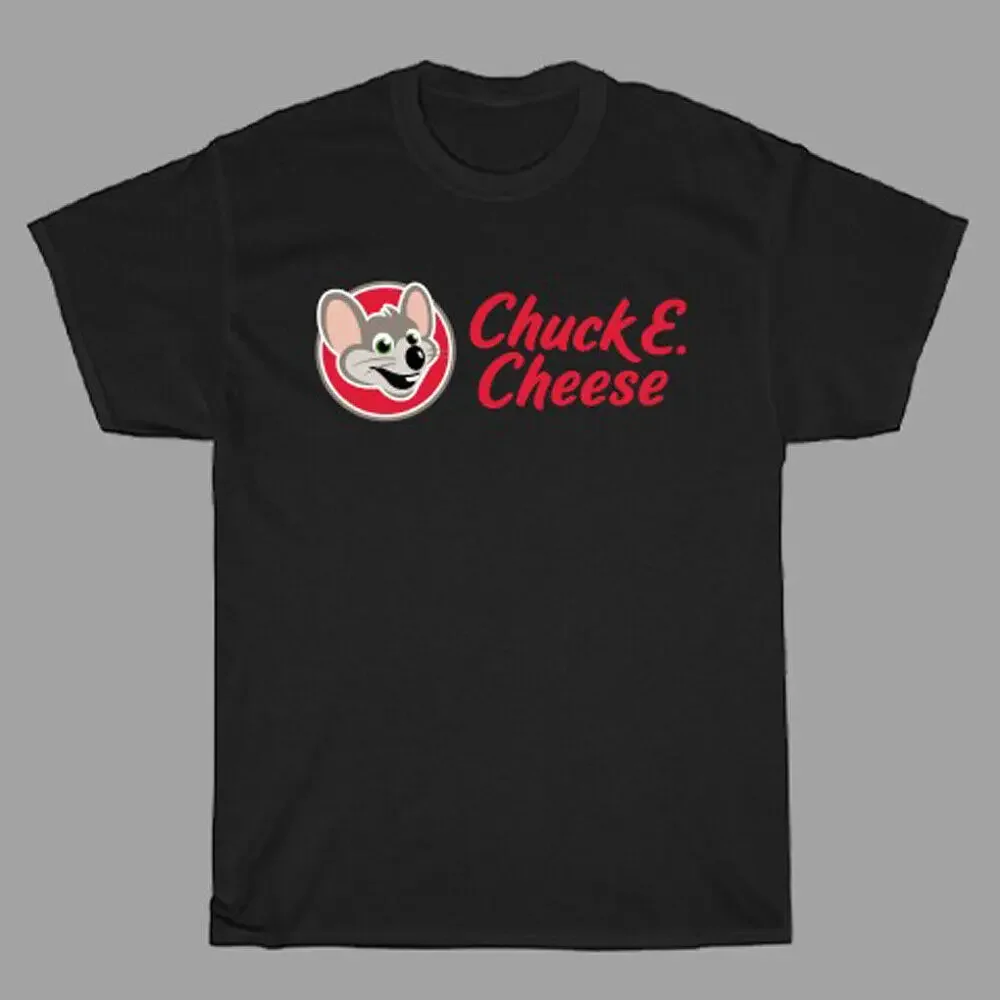 Chuck N Cheese Burger Men's Black T Shirt Size S 3XL