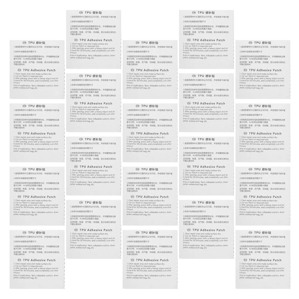 

20Pcs Clear Tpu Repair Patches Strong Adhesion for Swimming Ring Inflatable Mattress Boat Tent Umbrella Rain Wear Household Use