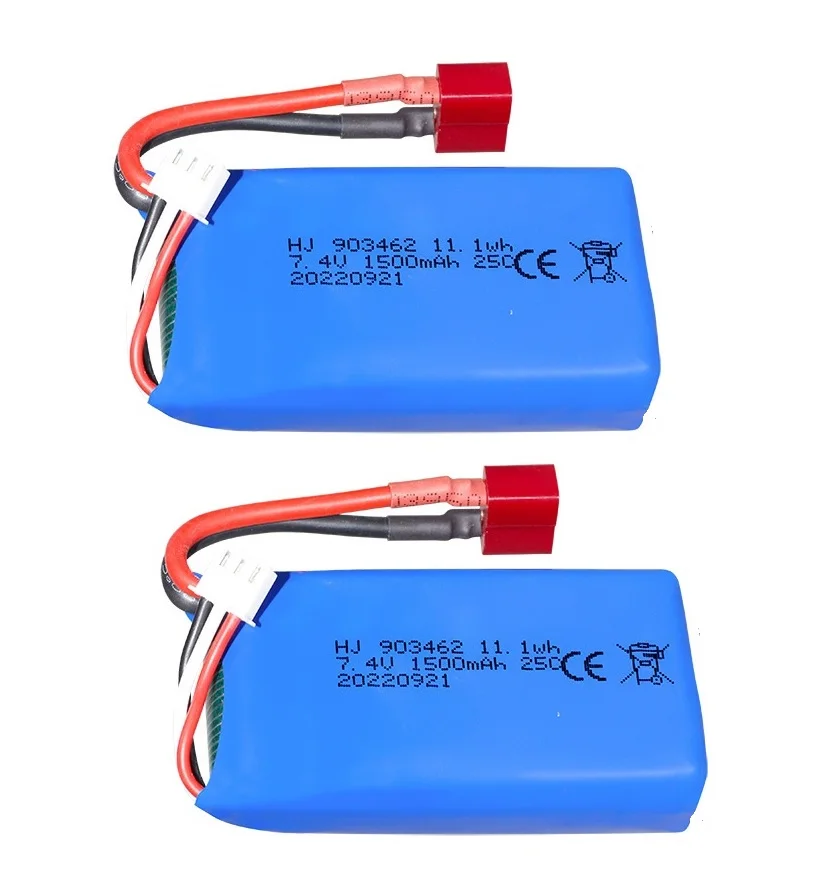 Li-Polymer 2S 7.4V 1500mah 2S 25C Lipo upgrade Battery  for Wltoys A959-b A969-b A979-b K929-B RC Car Boat Quadcopter FPV