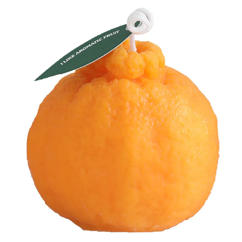 Creative aromatherapy modeling candle large uglyorange aromatherapy tabletopornament ornament big orange Dali New Year's wedding