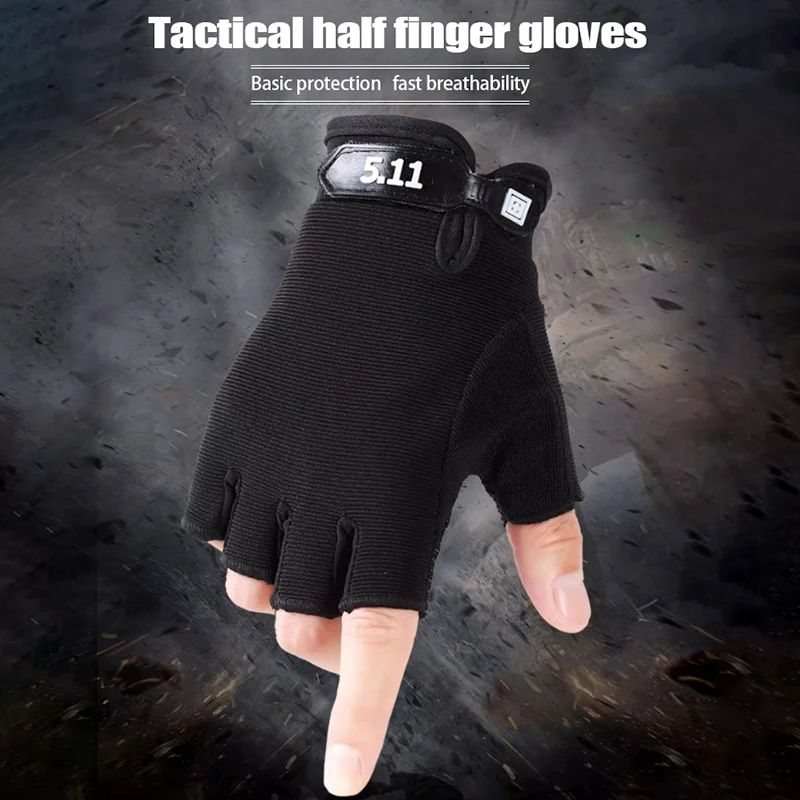 Summer Fingerless Tactical Gloves Men Women Knuckles Protective Gear Hand Driving Climbing Cycling Bicycle Riding 1Pair