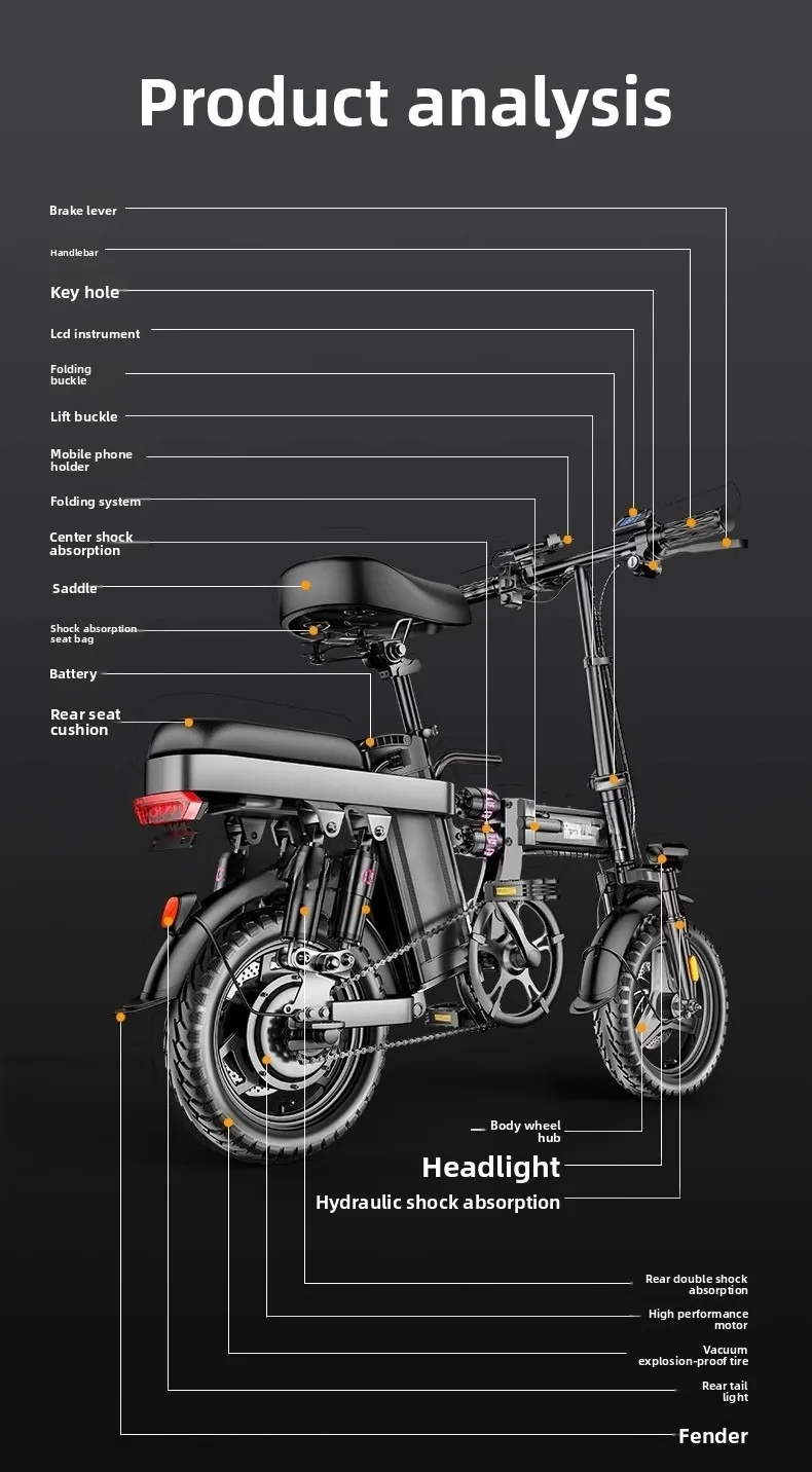 Guida in auto elettrica pieghevole