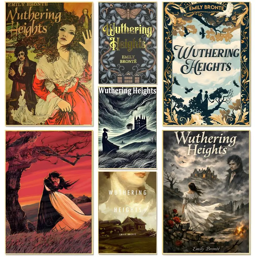classic novel romance W-Wuthering Heights Poster Living Room Bedroom Decorative Print Unframed Decor