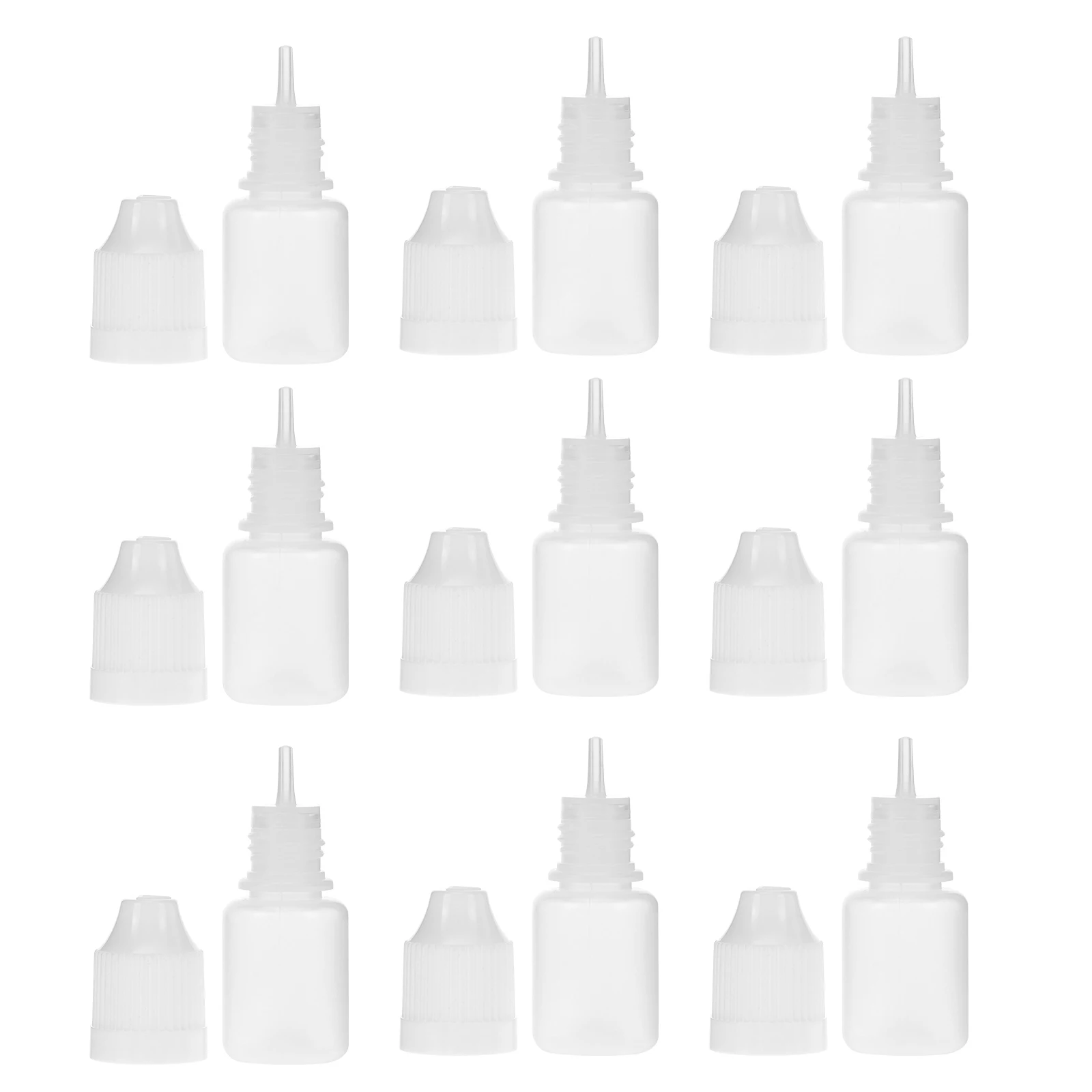 

20Pcs Empty Dropper Bottles Plastic 5ml Squeezable Refillable Bottles for Eye Liquid Glue Oil Refillable Squeeze Containers