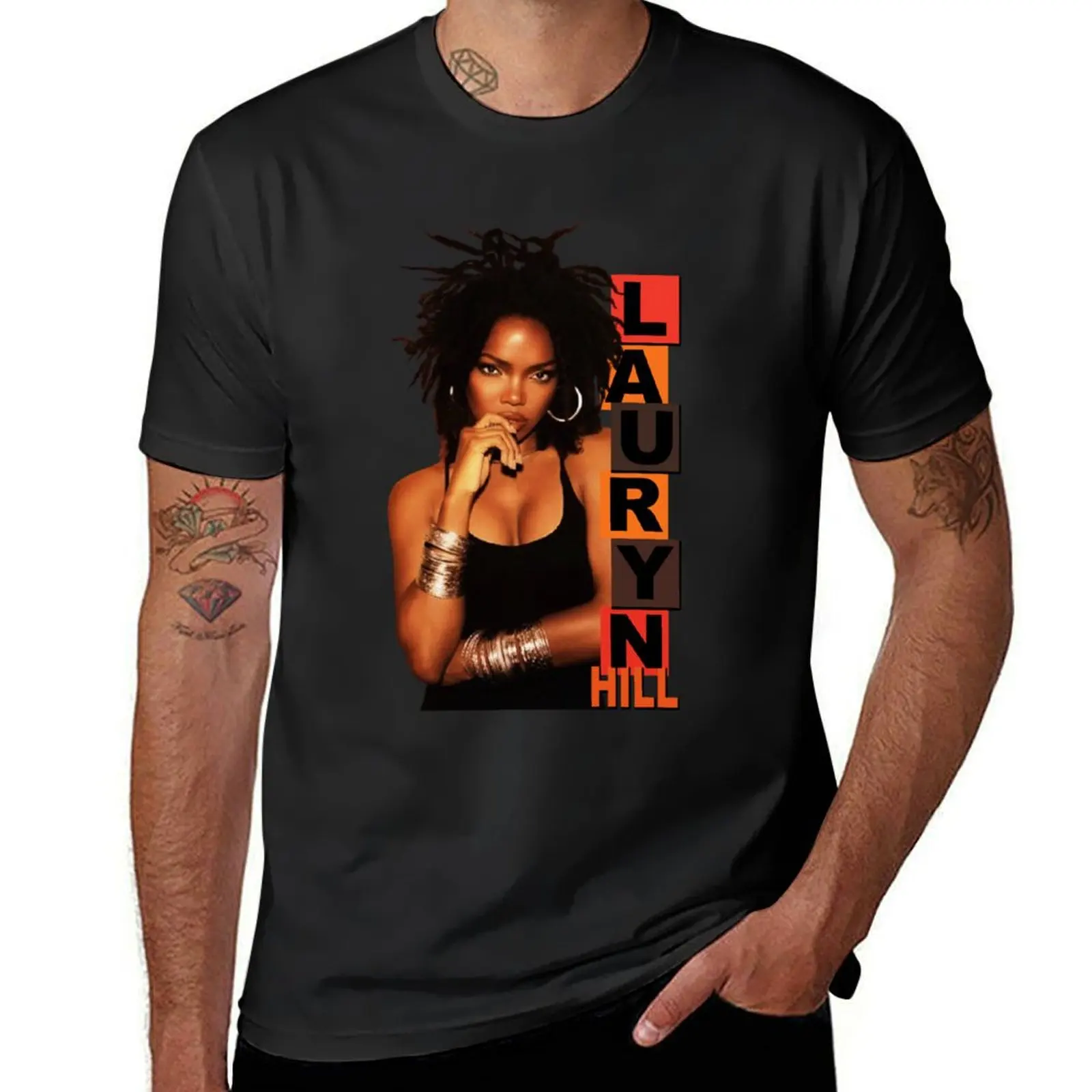 Lauryn Hill Fugees The Famous T-Shirt korean fashion animal prinfor boys vintage mens tall t shirts