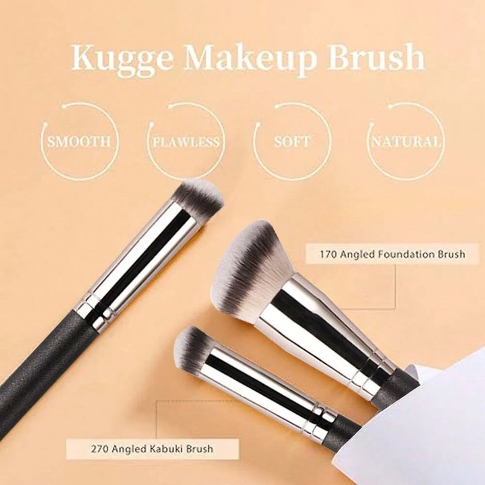 170/270 Face Cosmetic Brush Foundation Powder Makeup Brush Flat Top Concealer Powder Female Make Up Brushes Black Beauty Tool