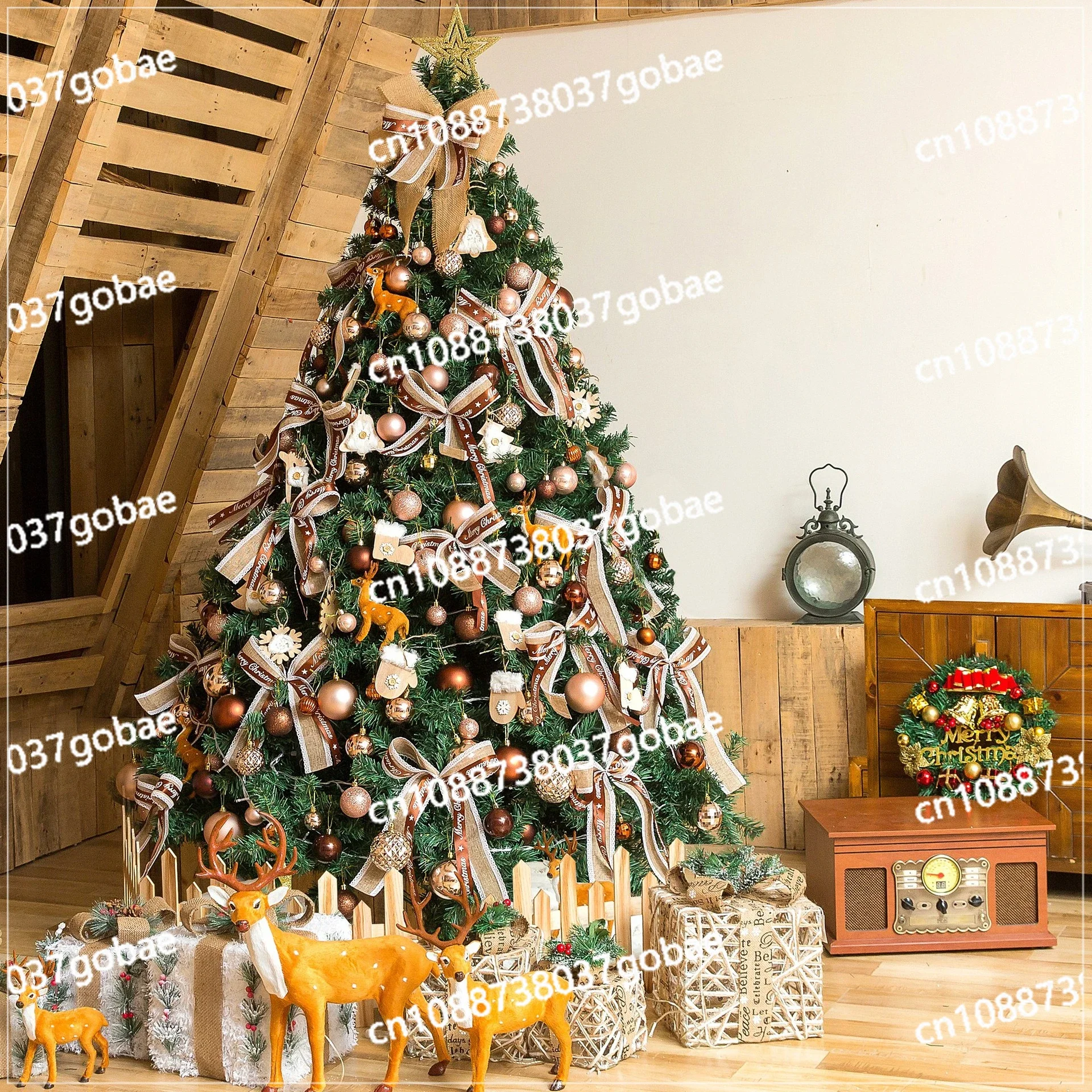 Christmas Tree 2024 New Home Handmade Christmas Decorations Internet Celebrity Ornament Scene Arrangement