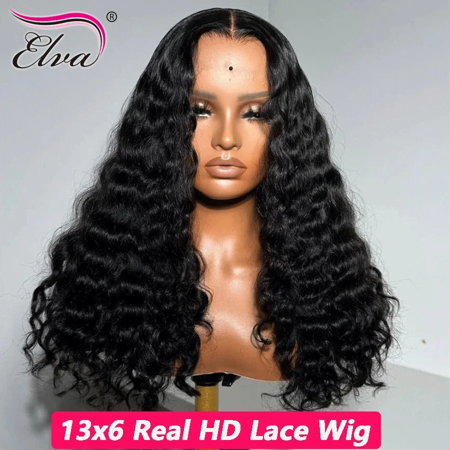 

Burmese Curly 13X6 HD Lace Frontal Wig 250% Density Preplucked Glueless Wigs Human Hair Wig Ready To Wear Burmese Wave For Women