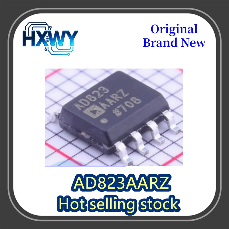 

(10/50 pieces) AD823AARZ AD823 SOIC-8 Rail-to-Rail FET Input Amplifier - Brand New Original