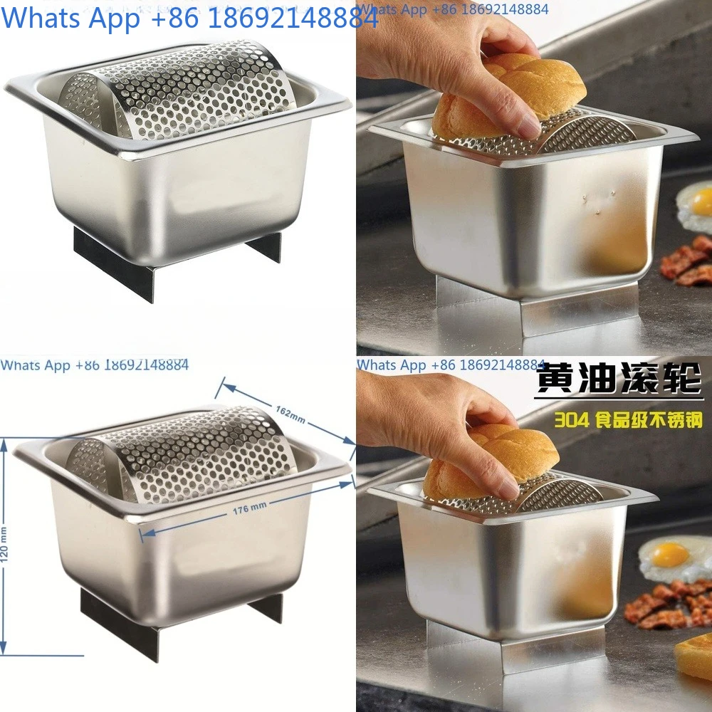 

Butter Roller with Stand for American Burgers Stainless Steel Butter Spreader Tool