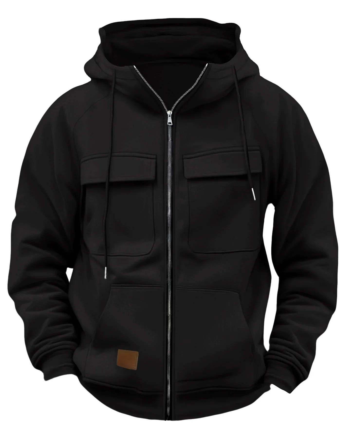 Cross-border new men's fall and winter casual fashionable sports hoodie pullover jacket with hood
