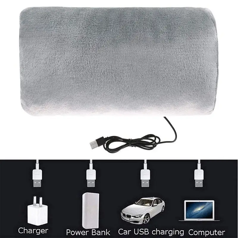 Electric Heating Pad USB Rechargeable Hand Warmer Washable Heated Pad Boys Girls Belly Heating Bag Feet Hand Warmer Thermal Muff