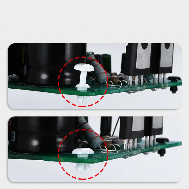 Remache de plástico de nailon tipo R, espaciador de expansión para uñas, Clip de hebilla resistente al calor para fijación de placa base PCB de