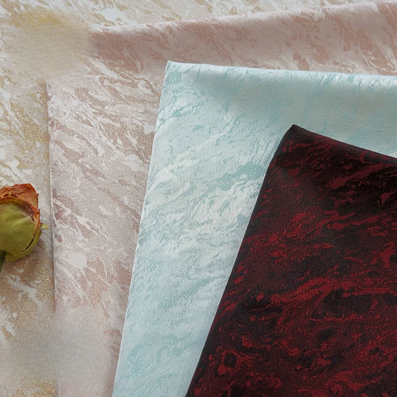 

Multi Color Wave Jacquard Fabric with Metallic Thread for Modern Dress Coat Luxury Fashion Woven Decorative Textile