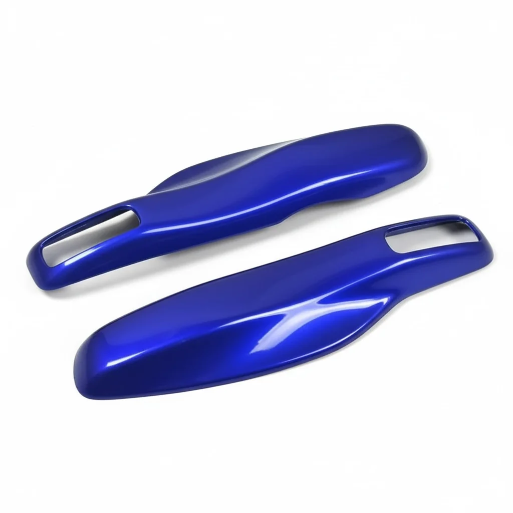 

Глянцевый металлический синий жесткий пластиковый чехол для автомобильного ключа Porsche Cayenne Panamera Macan Cayman