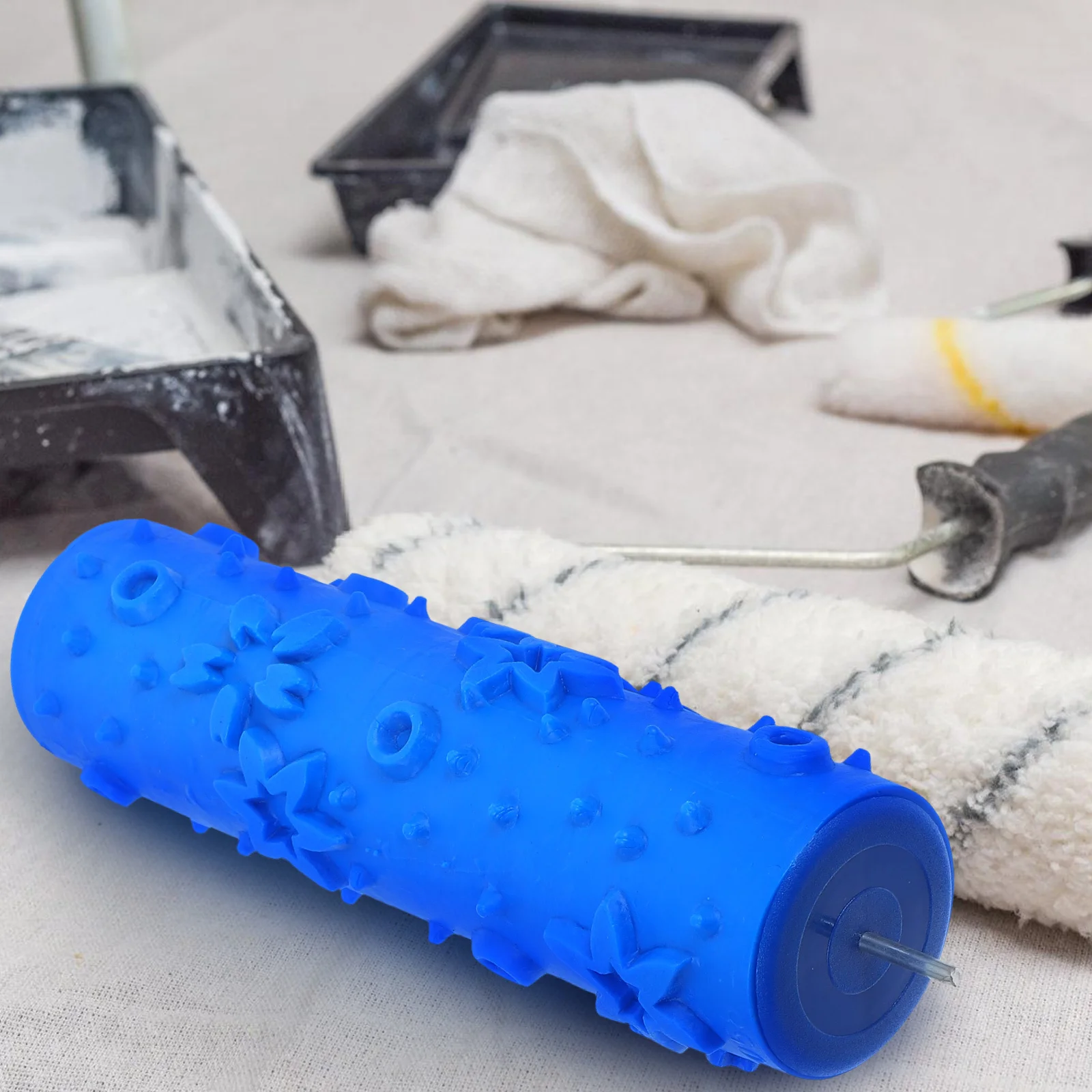 DIY Patterned Paint Roller Home Wall Decoration Tool Consistent Texture Quick Transformation Refillable Painting Kit