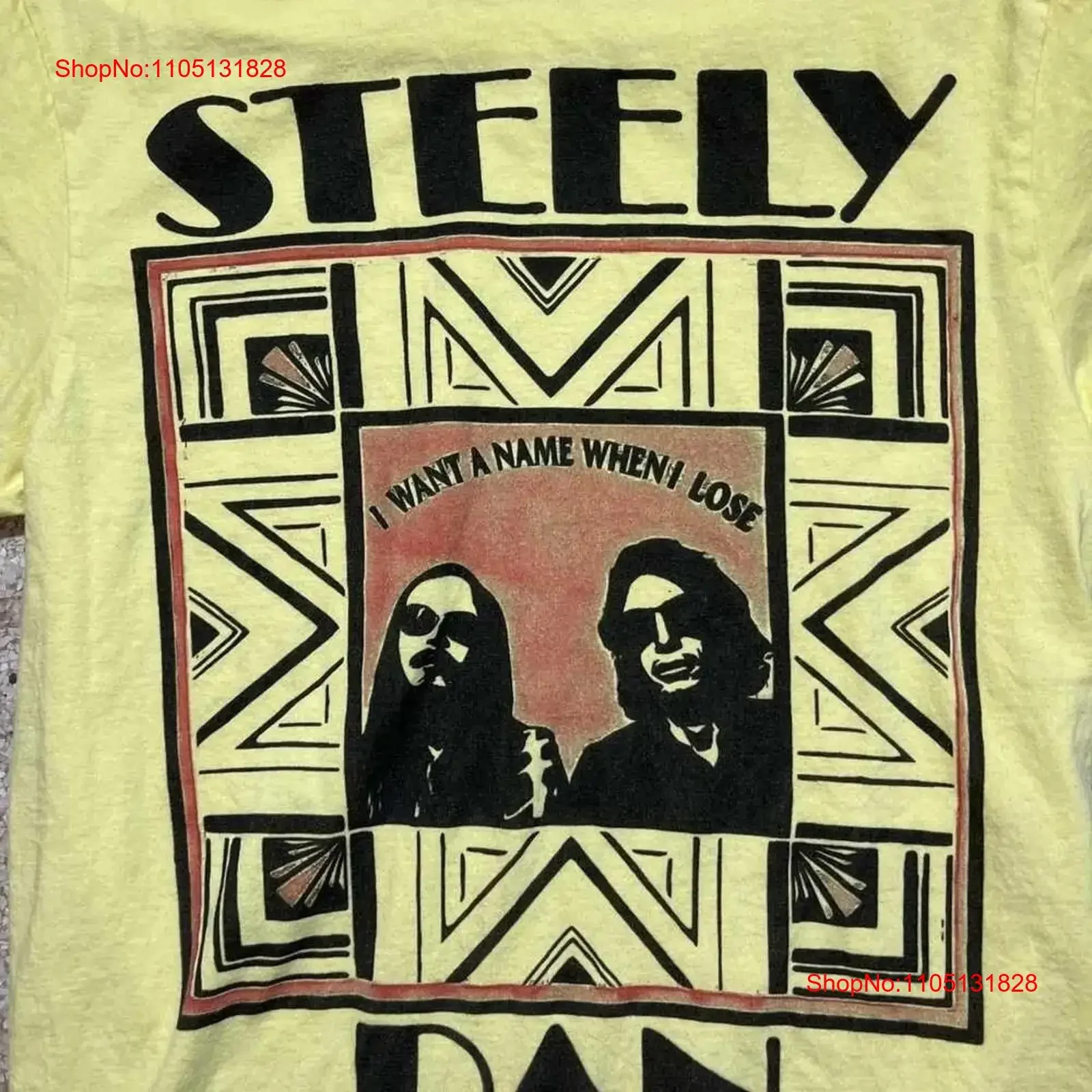 

Желтая хлопковая футболка Steely Dan Band от S до 5XL, винтажный стираный топ US922, слегка дышащая уличная одежда унисекс