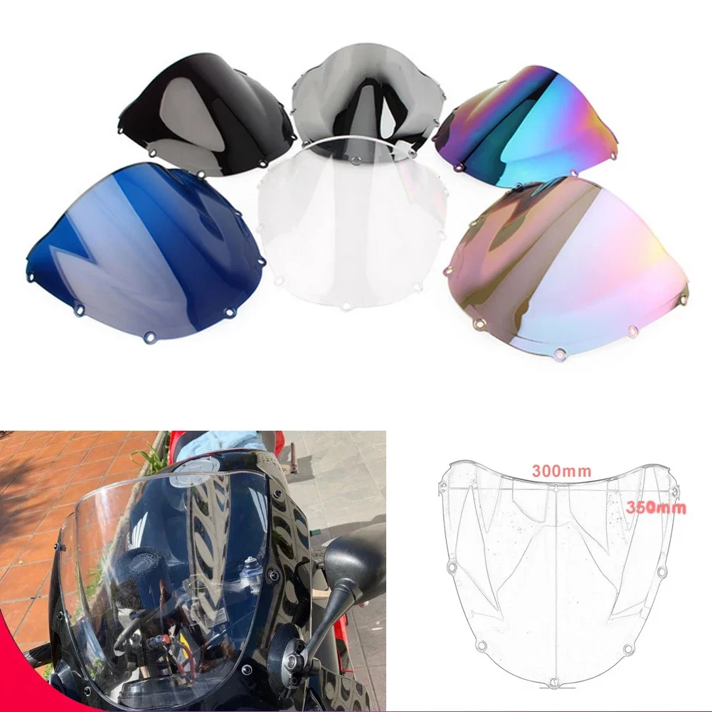 Motorcycle screen Double Bubble Windshield Deflector Protector WindScreen For Honda CBR 900 RR 954 2002 2003 CBR954 CBR954RR