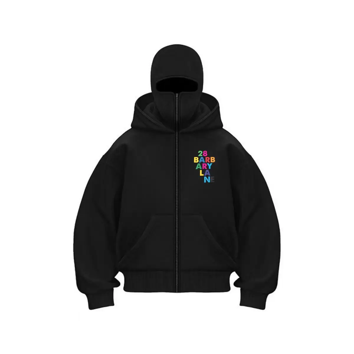 Barbary Lane colorful  text street art new item double hooded sweatshirt men's hooded