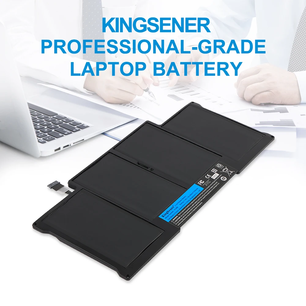 KingSener Neuer Laptop-Akku A1496 für Apple MacBook Air 13" A1466 2012/2013/2014/2015/2017 MD760LL/A MD761CH/A 7,6V 7150mAh – Detail 1