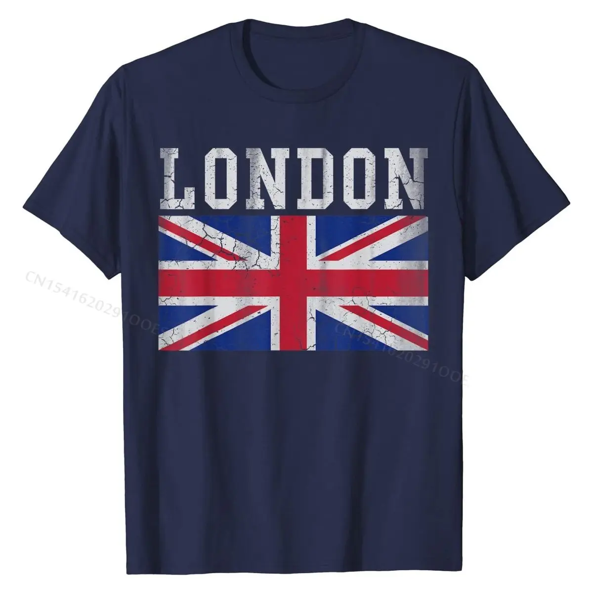 Vintage London England Union  T-Shirt Graphic Men T Shirts Fitness Tight Tops Shirt Cotton Cool