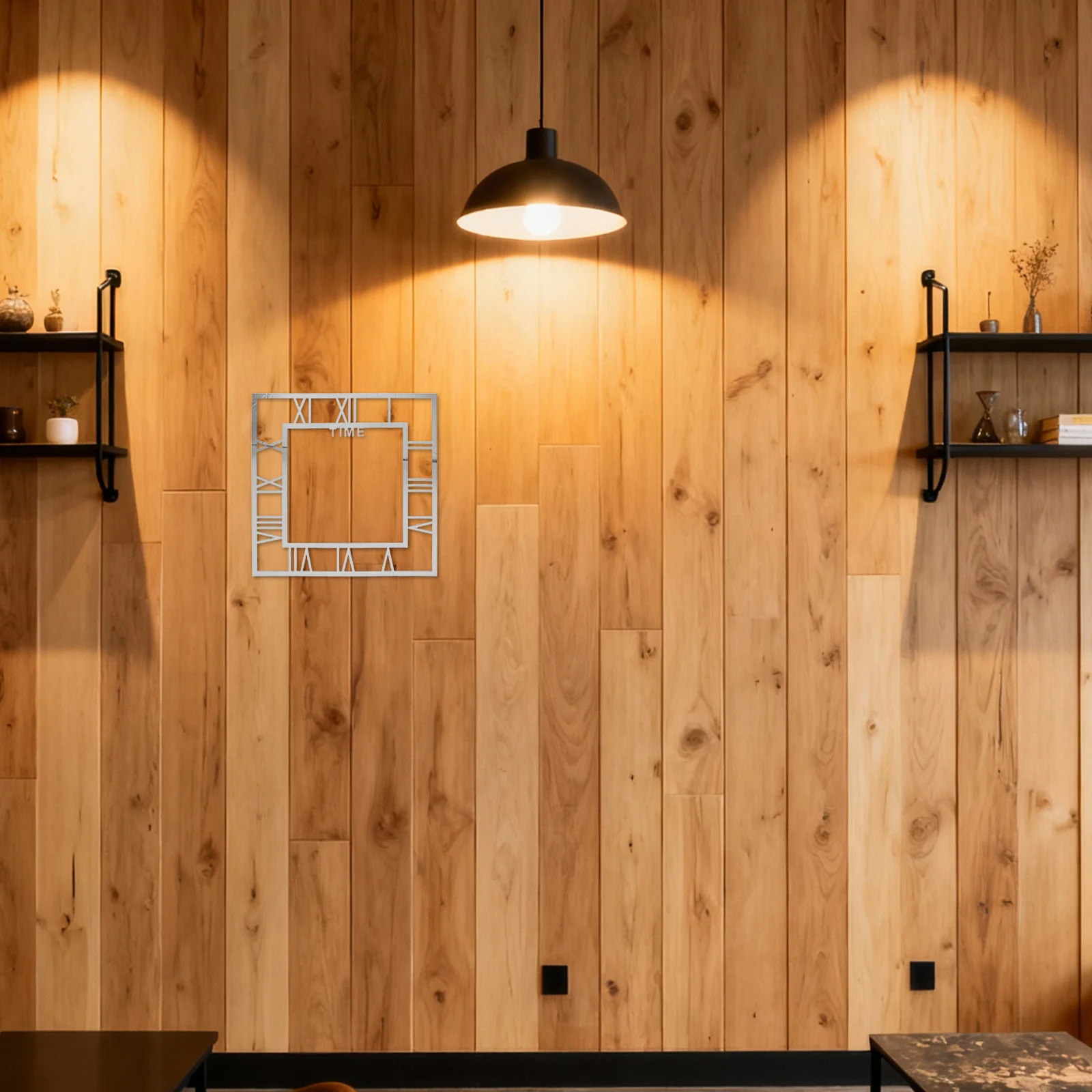 

2Pcs Mirror Wall Clock Stickers Modern Square Roman Numerals Self Adhesive Large Decorative Wall Clock Decals for Living Room