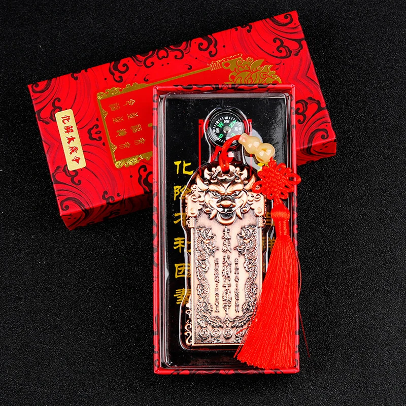 NEW Asia Geomantic Master Exorcise evil spirit bring wealth Good luck Amulet all-powerful symbol TAI SUI LING PAI talisman