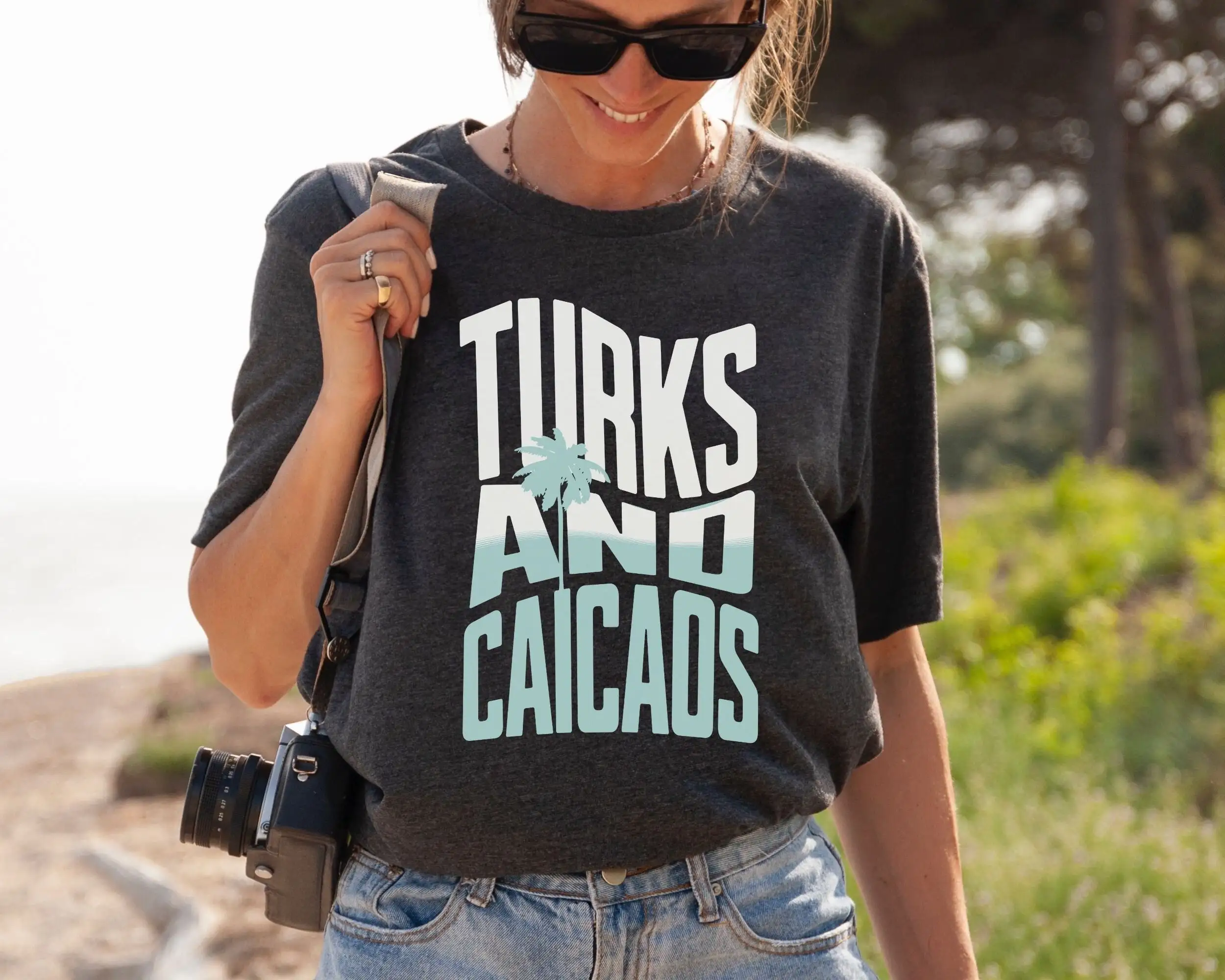 Turks And Caicos Beach T Shirt Caribbean Islands Providenciales Grace Bay Summer