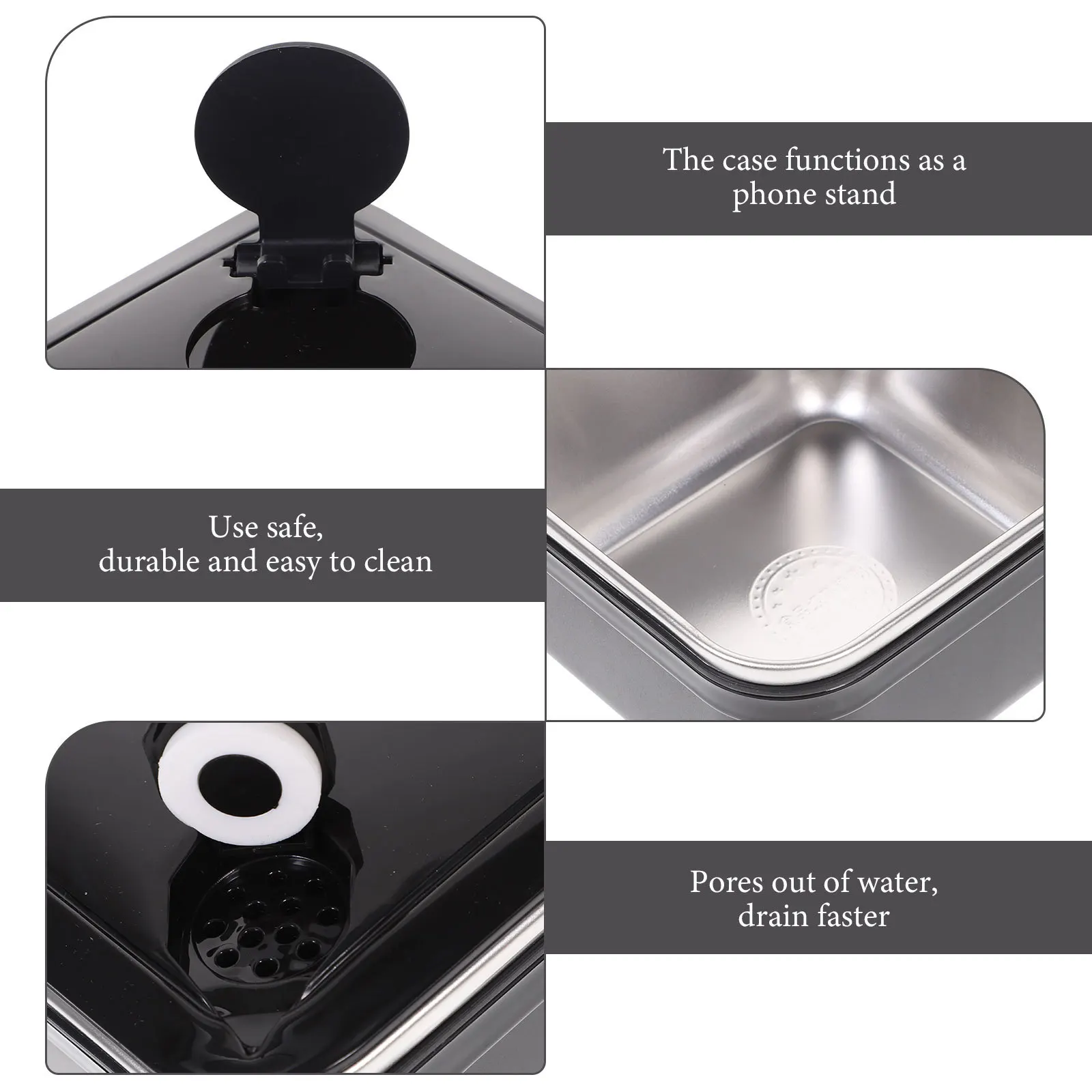 

Square Insulated Noodle Bowl Stainless Steel Bento Box with Lid Easy to Clean Large Capacity for Hot Meals