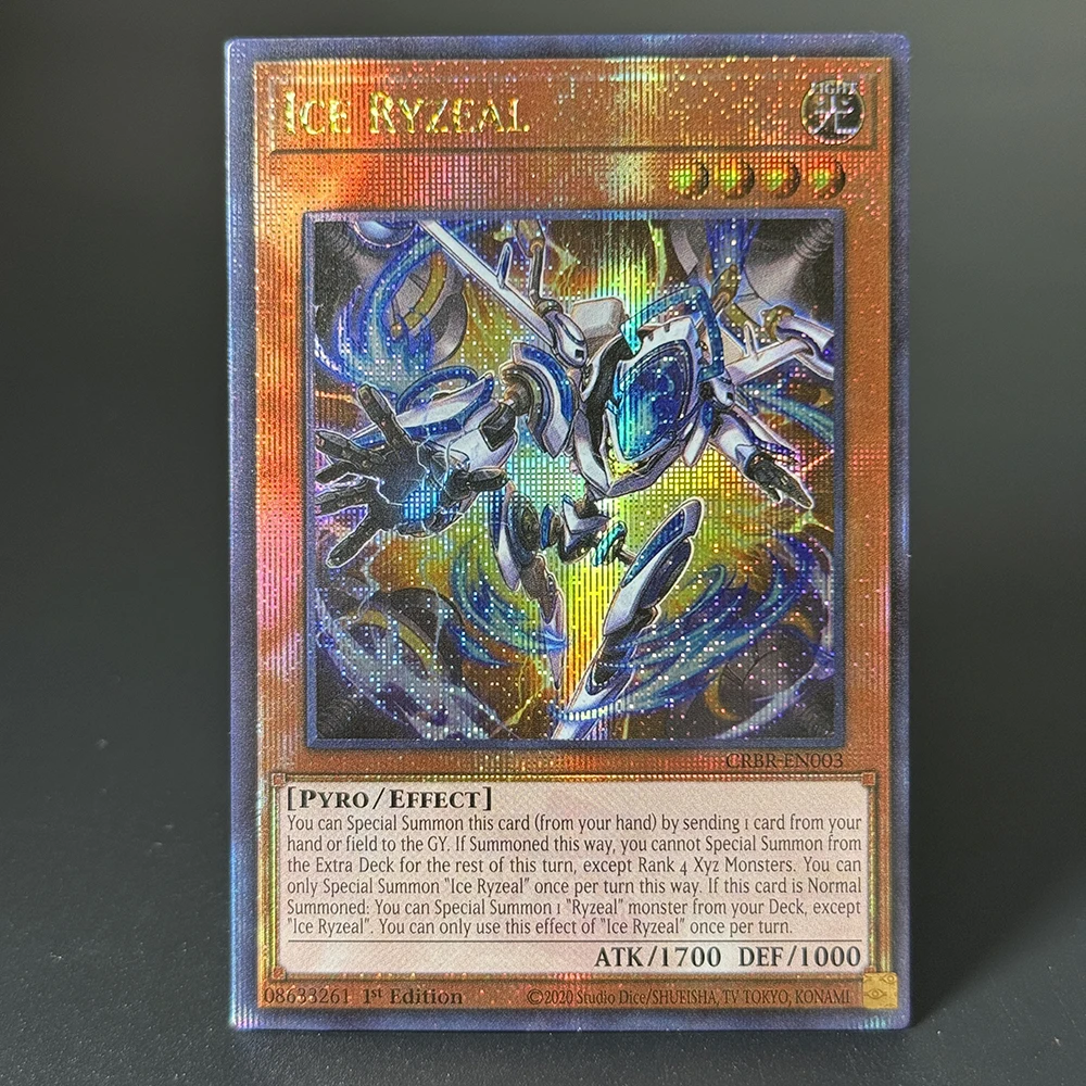 YuGiOh Foil Cards-QCScR Crossover Breakers Quarter Century Secret Rare Ice Ryzeal Ext Ryzeal Sosei Ryu-Ge Mistva Maliss C MTP-07