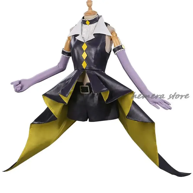

New 2025 Anime Shugo Chara Tsukiyomi Hoshina Utau Dark Jewel Cosplay Costume Wig Top Shorts Hallowen Carnival Party Sexy Wom❤❤dd