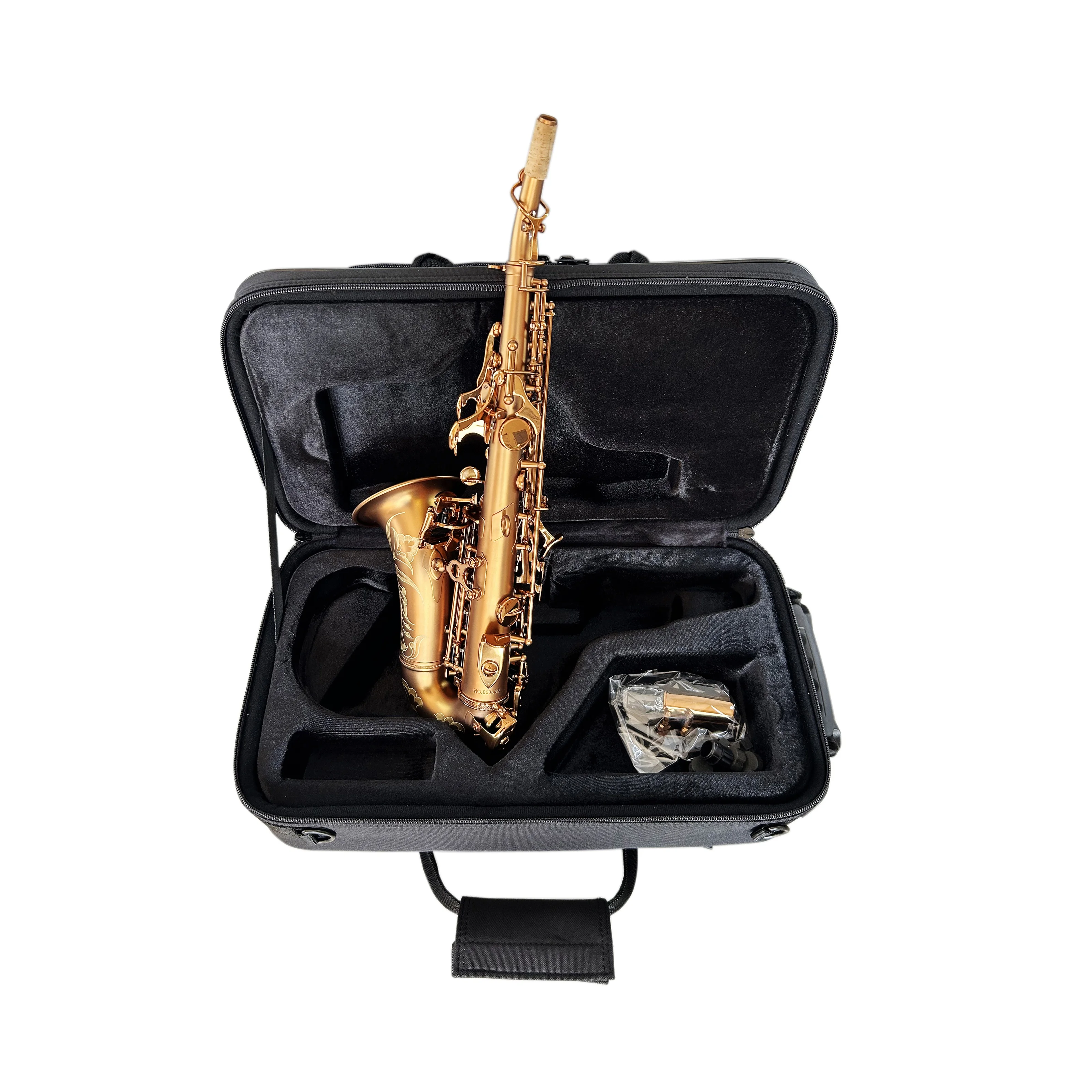 SEASOUND OEM High Quality BB Tone Soprano Saxophone Curve Bell Matt Finish Brass Body JYSS100CFMT