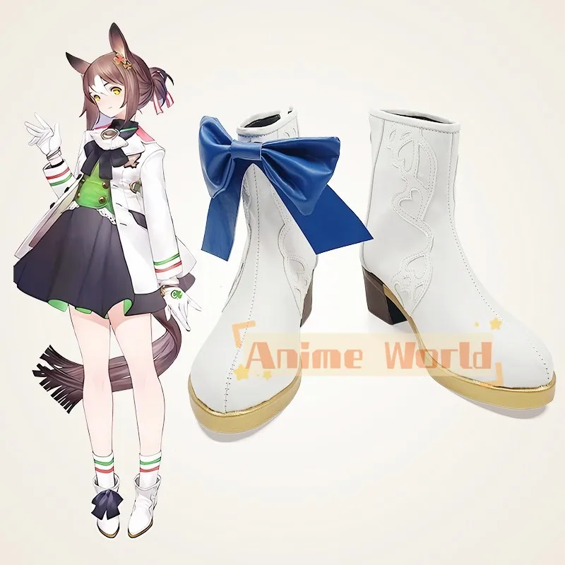 

Аниме-игра Umamusume Pretty Derby Fine Motion, обувь для косплея, ботинки для взрослых и детей, костюм на Хэллоуин, аксессуары, реквизит