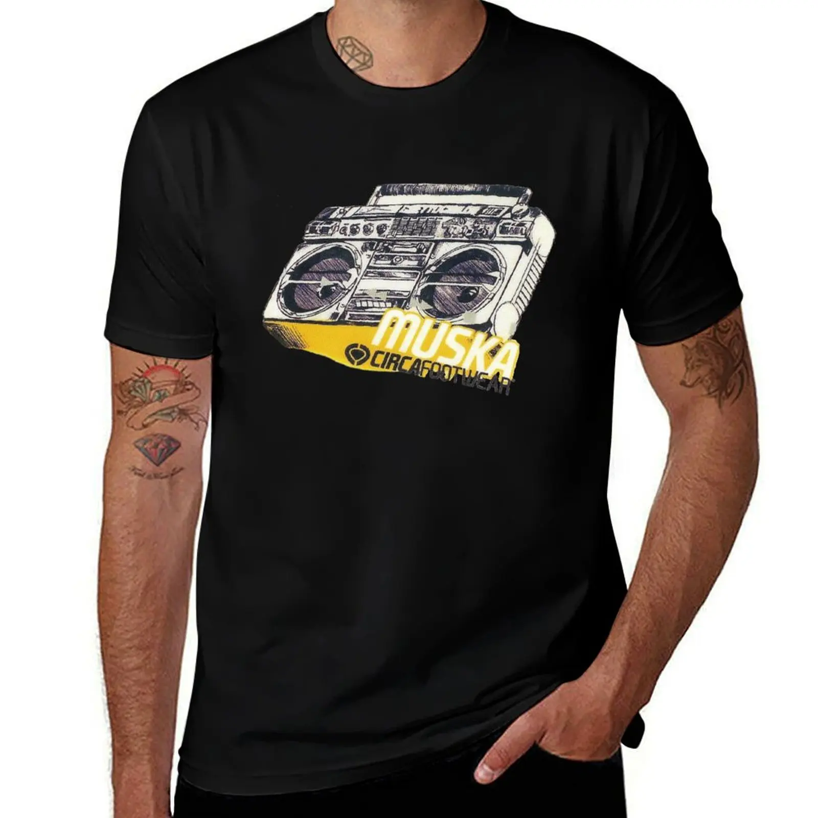 

Chad muska stereo, Circa Footwear t shirt design. T-Shirt printed t shirts for man t shirt man luxury T-shirt