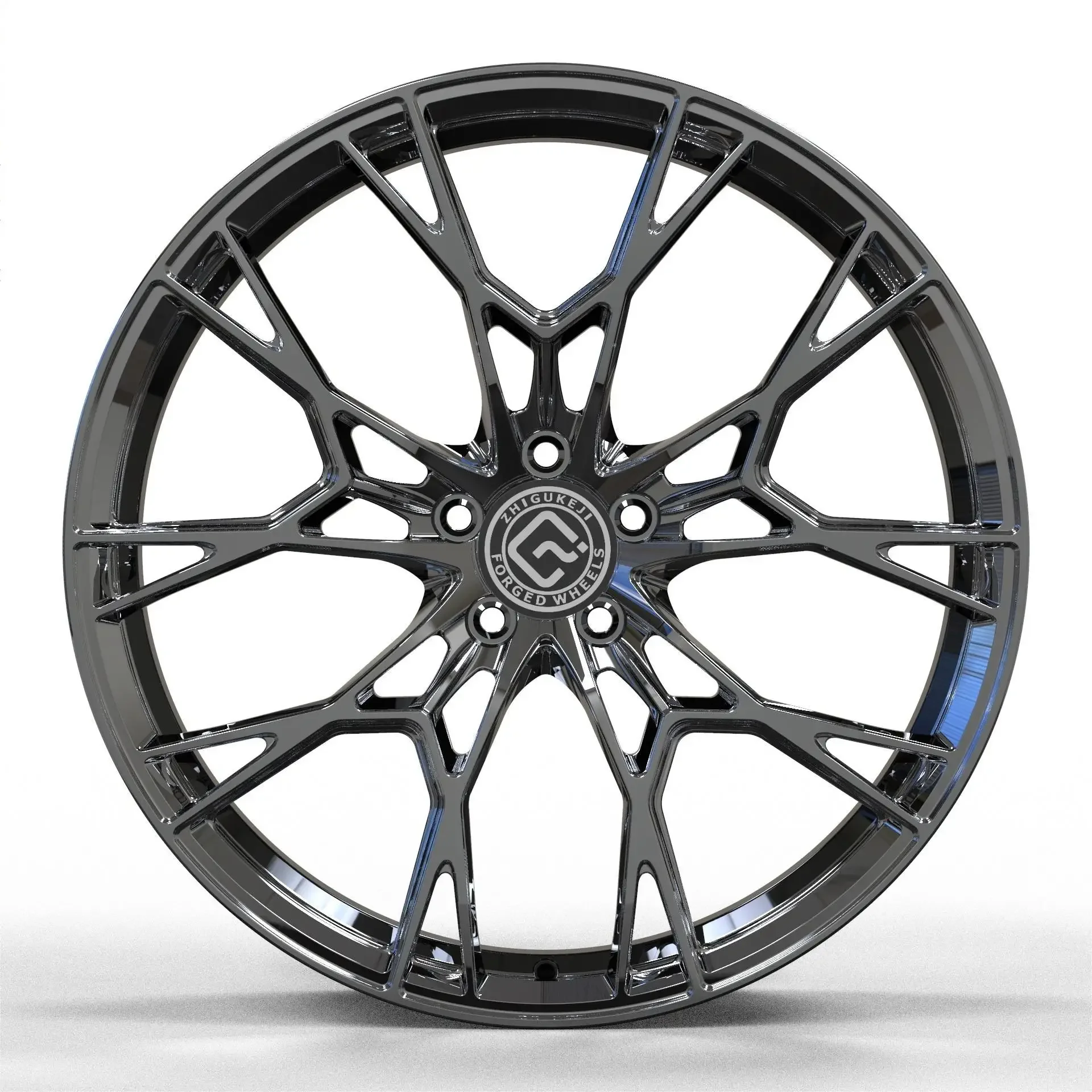 22x9.5 Black Satin Monoblock Forged Wheels 22\