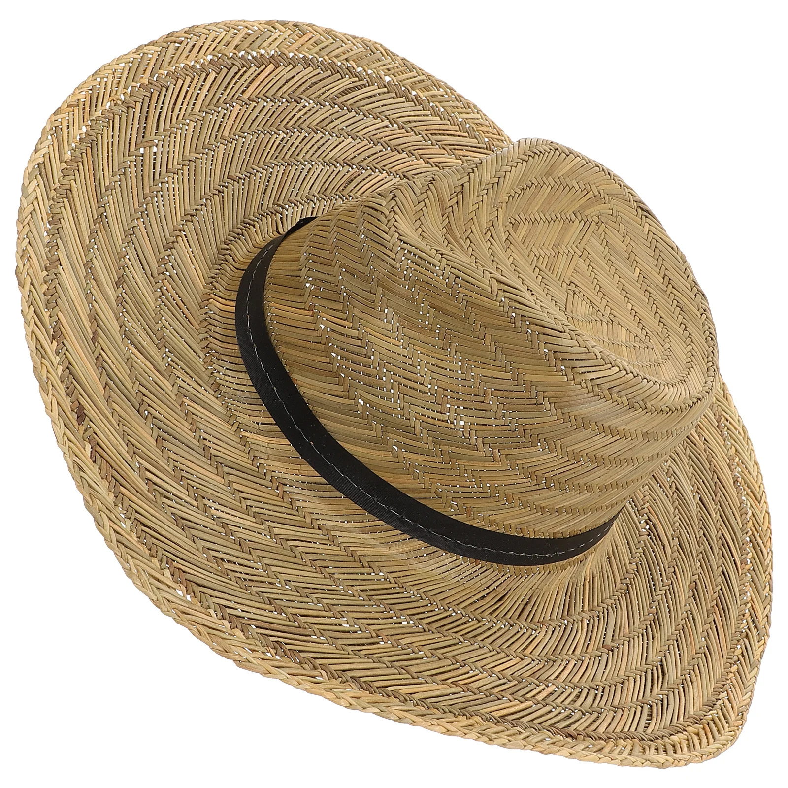 

Wide Brim Straw Woven Sun Hat Large Brim Adjustable Strap Summer Beach Hat for Men Outdoor Holiday Travel Uv Protection