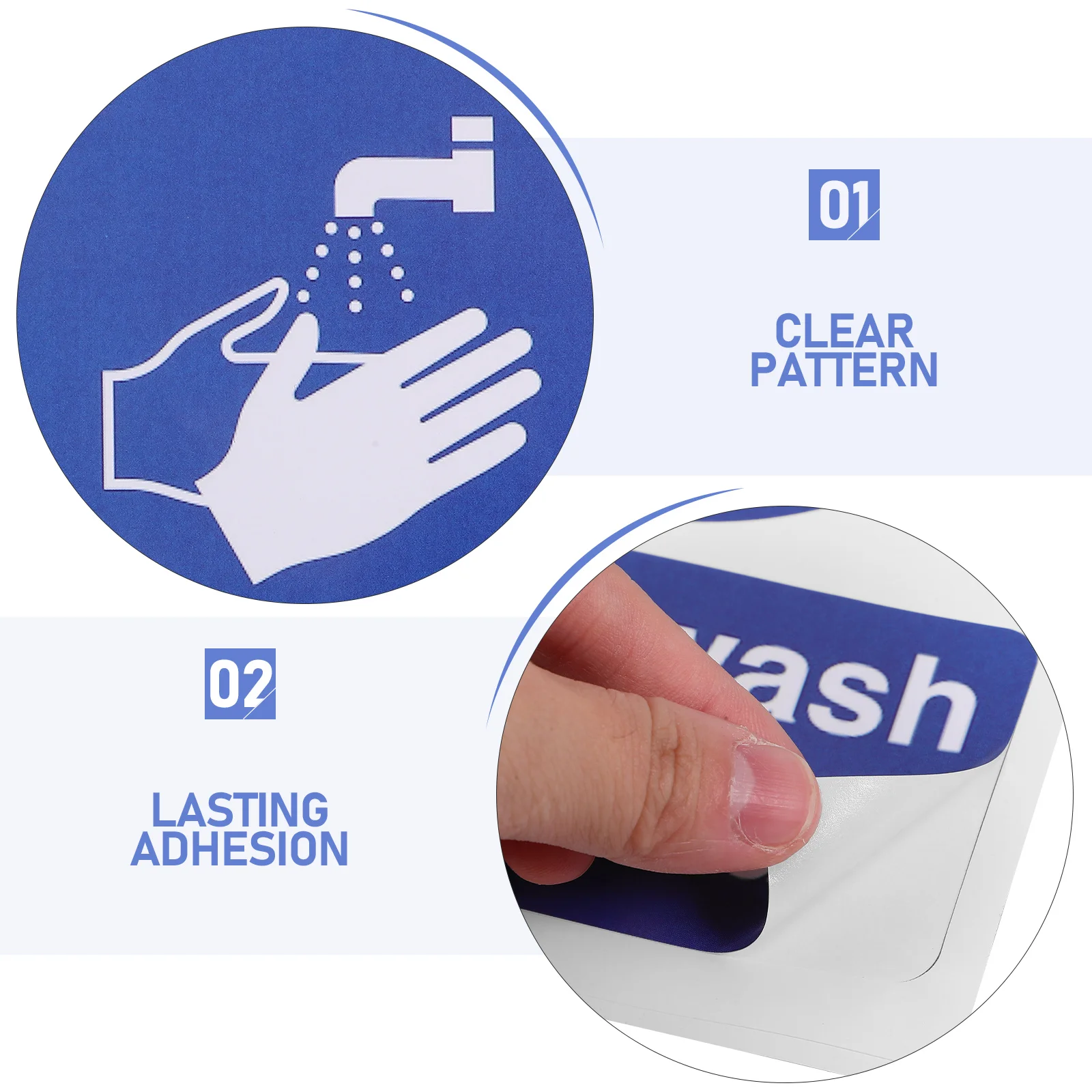 Hand Washing Stickers Please Your Sign Decals Employees Must Hands Label Poster Restaurant Signs Handwashing Applique