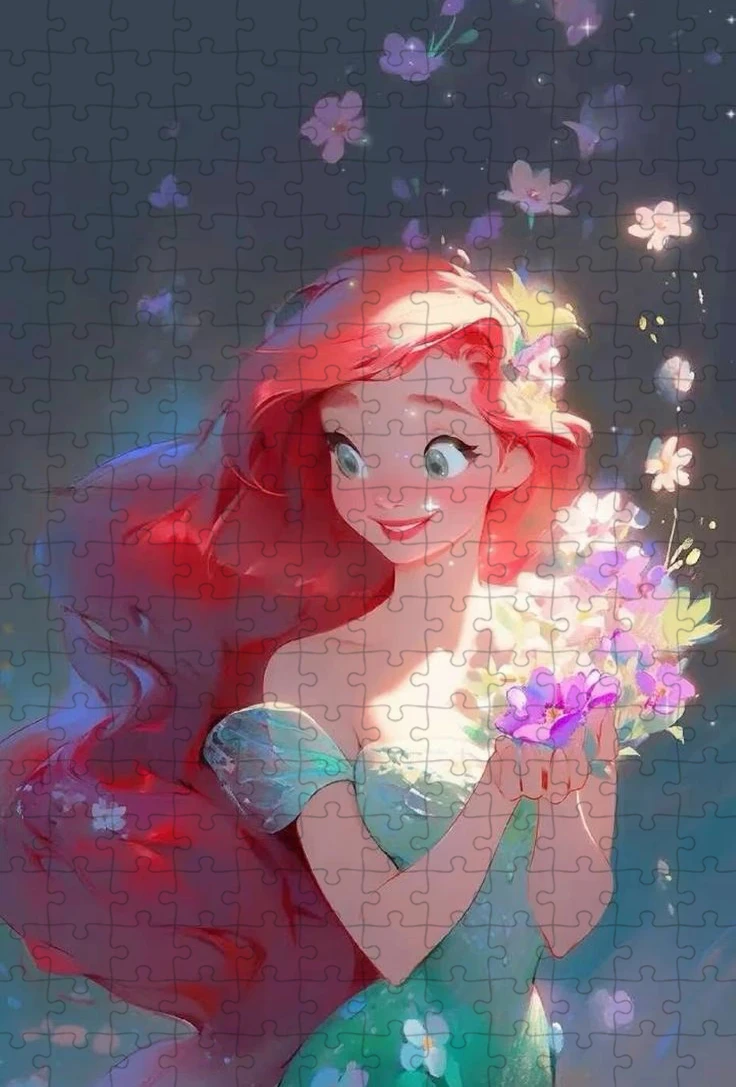 200/300/500/1000 Teile Puzzles Disney Prinzessin Puzzle für Erwachsene Kinder Cartoon Handgemachtes Spielzeug Mädchen Kreative Geschenke Sammlung