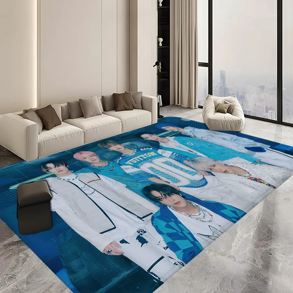 Korean Boy Band TXT Floor Mat Bathroom Mat Kids Room Bedroom Decoration Balcony Anti-Slip Doormat Living Room Welcome Rug