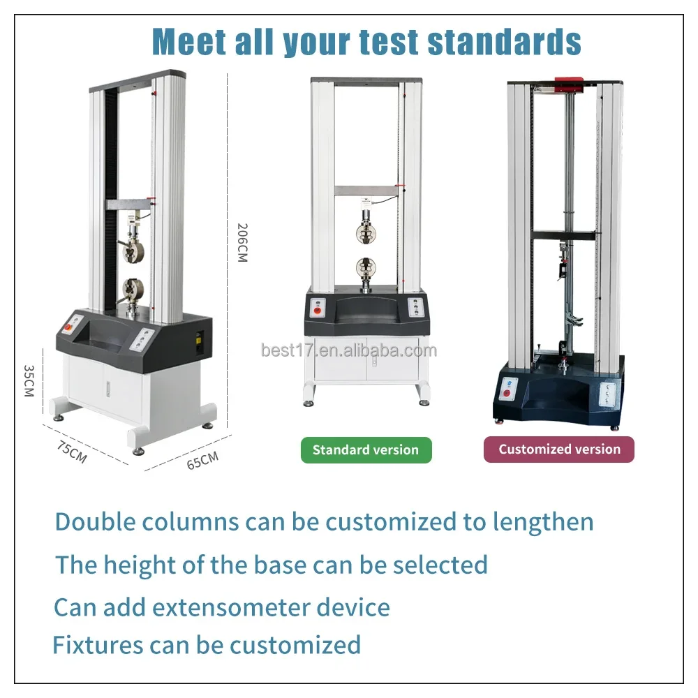 Precision Universal Tensile Testing Machine for Plastic Film and Rubber Sheet