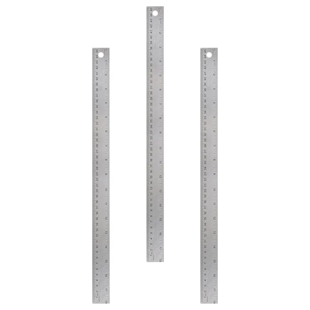 3 قطعة مسطرة الفلين الناعمة 30 سنتيمتر الفولاذ المقاوم للصدأ عدم الانزلاق حافة مستقيمة لرسم اللوحة مدرسة مكتب المنزل استخدام متعدد الوظائف