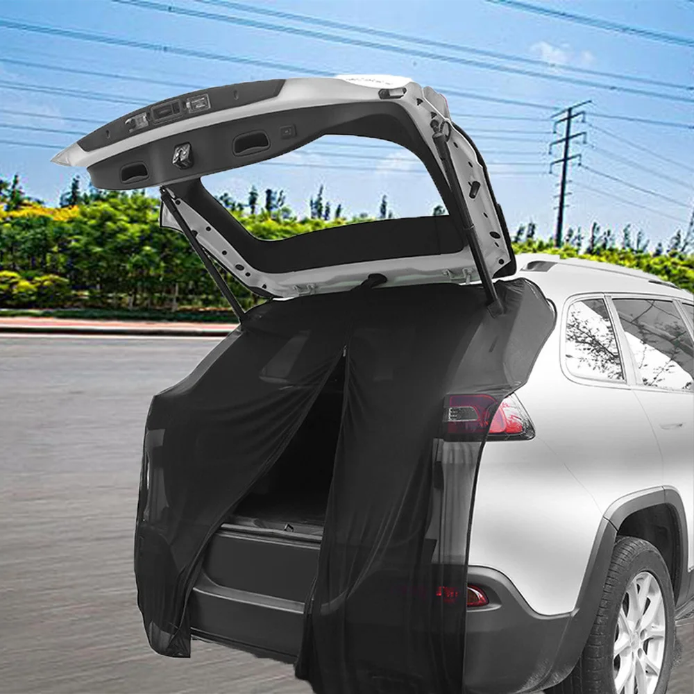 

Magnetic Sunshade Screen Car Tailgate Mosquito Net Trunk Ventilation Mesh for SUV Camping Accessories Curtains UV Protection