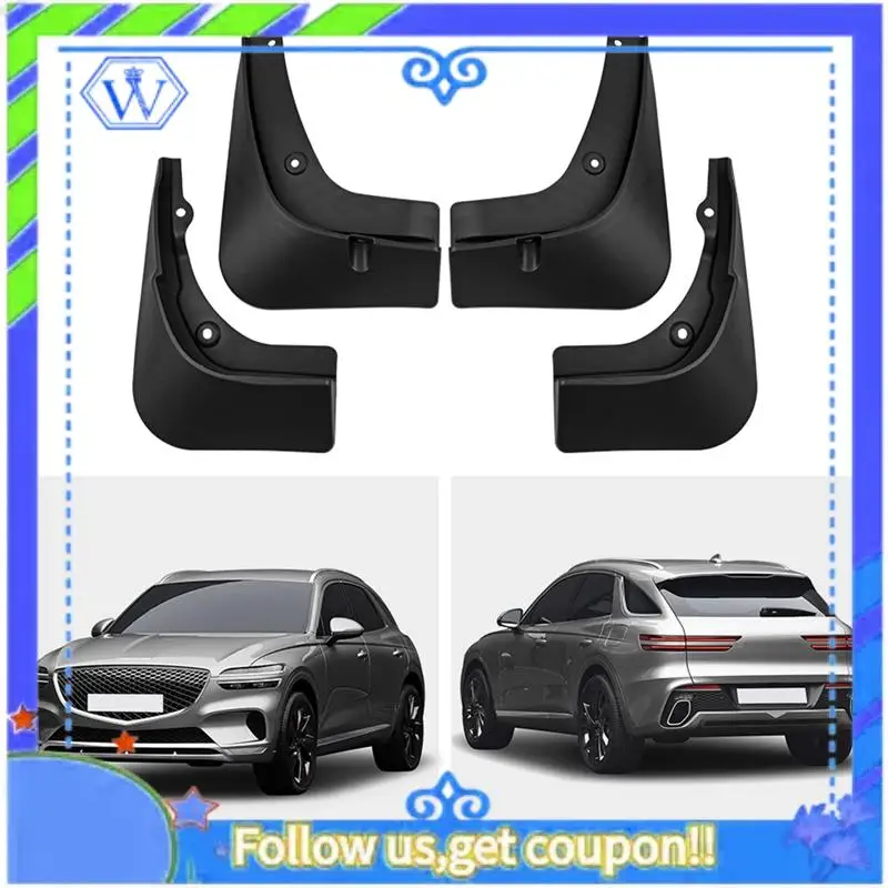 

M46K-Car Mudguards Mud Flap Flaps Splash Guards Fender Protector Cover Trim For Genesis GV70 2021-2023 Car Parts