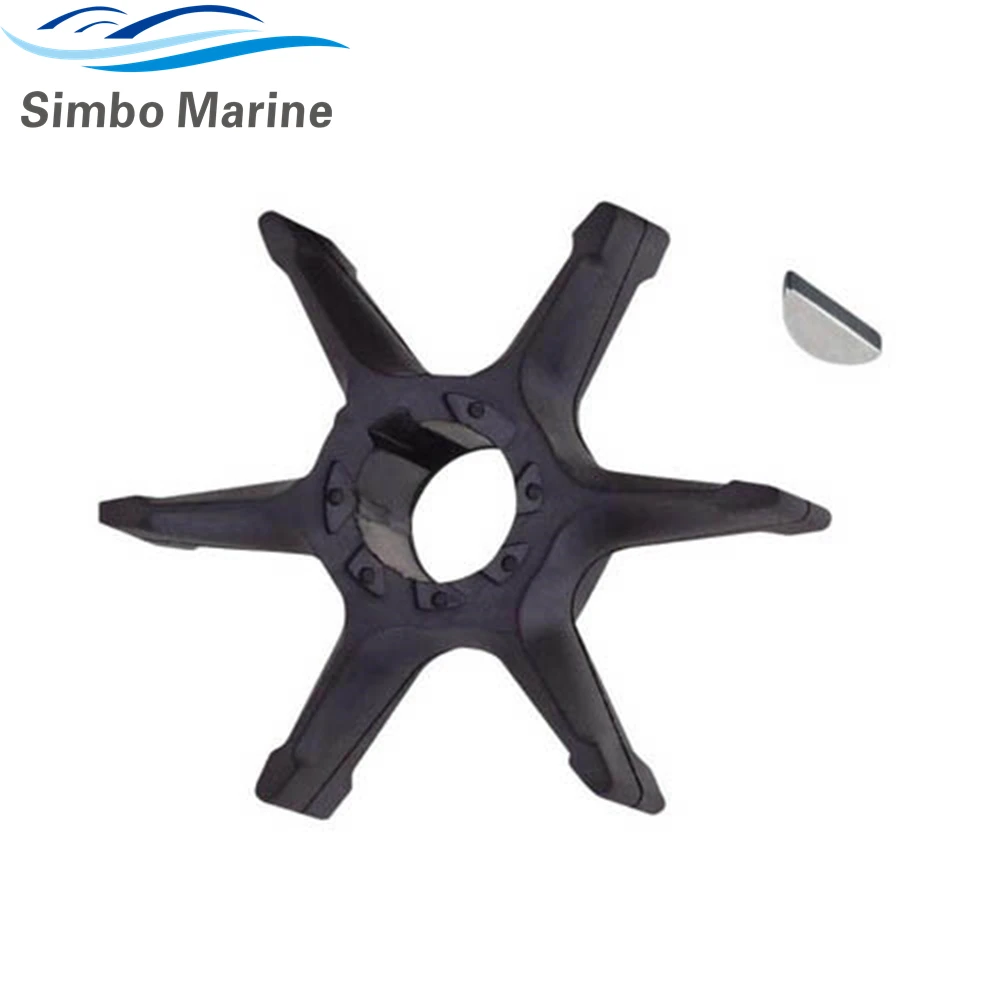 CEF Water Pump Impeller com chave para motor de popa Yamaha, Sierra 18-3088, 500352